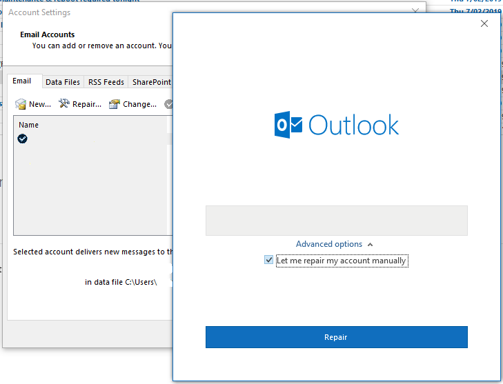 how to reinstall outlook 2016 .